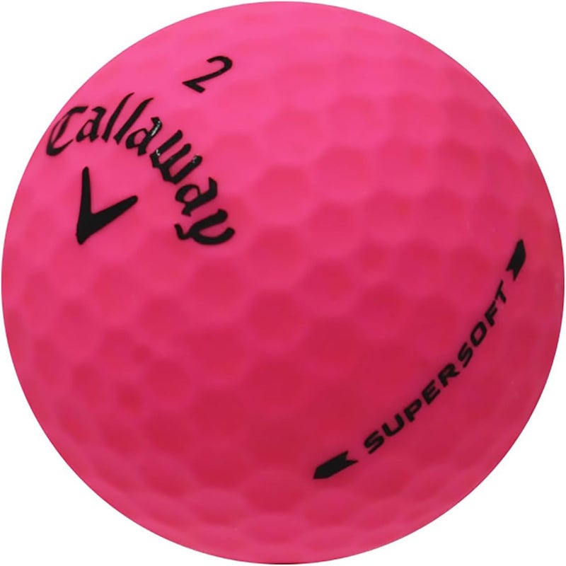 Recycled & Used Supersoft Matte Colors for Callaway Golf, Orange, Red, Green, Pink, Mint Condition, AAAAA for Callaway Golf Balls